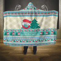 Gnome Bagpies Musical Hooded Blanket Nollaig Chridheil Scotland Christmas Pattern