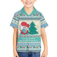 Gnome Bagpies Musical Kid Hawaiian Shirt Nollaig Chridheil Scotland Christmas Pattern - Wonder Print Shop