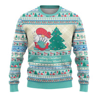Gnome Bagpies Musical Ugly Christmas Sweater Nollaig Chridheil Scotland Christmas Pattern - Wonder Print Shop