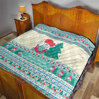 Gnome Bagpies Musical Quilt Nollaig Chridheil Scotland Christmas Pattern - Wonder Print Shop