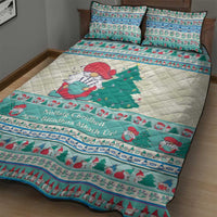 Gnome Bagpies Musical Quilt Bed Set Nollaig Chridheil Scotland Christmas Pattern - Wonder Print Shop