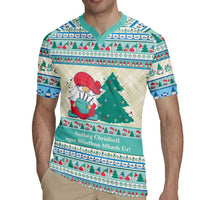 Gnome Bagpies Musical Rugby Jersey Nollaig Chridheil Scotland Christmas Pattern - Wonder Print Shop