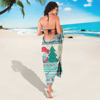 Gnome Bagpies Musical Sarong Nollaig Chridheil Scotland Christmas Pattern - Wonder Print Shop