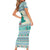 Gnome Bagpies Musical Short Sleeve Bodycon Dress Nollaig Chridheil Scotland Christmas Pattern - Wonder Print Shop