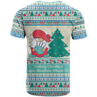 Gnome Bagpies Musical T Shirt Nollaig Chridheil Scotland Christmas Pattern - Wonder Print Shop