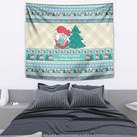 Gnome Bagpies Musical Tapestry Nollaig Chridheil Scotland Christmas Pattern - Wonder Print Shop