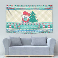 Gnome Bagpies Musical Tapestry Nollaig Chridheil Scotland Christmas Pattern - Wonder Print Shop