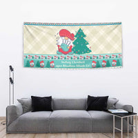 Gnome Bagpies Musical Tapestry Nollaig Chridheil Scotland Christmas Pattern - Wonder Print Shop