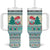 Gnome Bagpies Musical Tumbler With Handle Nollaig Chridheil Scotland Christmas Pattern - Wonder Print Shop