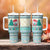 Gnome Bagpies Musical Tumbler With Handle Nollaig Chridheil Scotland Christmas Pattern - Wonder Print Shop