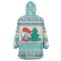 Gnome Bagpies Musical Wearable Blanket Hoodie Nollaig Chridheil Scotland Christmas Pattern - Wonder Print Shop