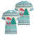 Gnome Bagpies Musical Women V-Neck T-Shirt Nollaig Chridheil Scotland Christmas Pattern - Wonder Print Shop