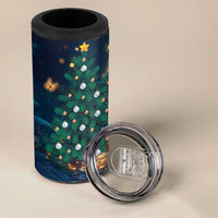 Nollaig Chridheil Scottish Gnome 4 in 1 Can Cooler Tumbler Bagpies Musical and Chirstmas Tree LT9 - Wonder Print Shop