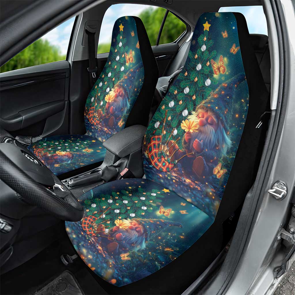Nollaig Chridheil Scottish Gnome Car Seat Cover Bagpies Musical and Chirstmas Tree LT9 - Wonder Print Shop