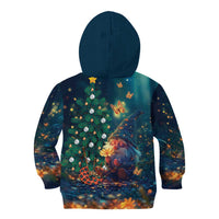 Nollaig Chridheil Scottish Gnome Kid Hoodie Bagpies Musical and Chirstmas Tree - Wonder Print Shop