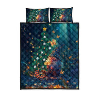 Nollaig Chridheil Scottish Gnome Quilt Bed Set Bagpies Musical and Chirstmas Tree - Wonder Print Shop