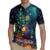 Nollaig Chridheil Scottish Gnome Rugby Jersey Bagpies Musical and Chirstmas Tree - Wonder Print Shop