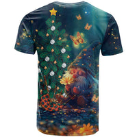 Nollaig Chridheil Scottish Gnome T Shirt Bagpies Musical and Chirstmas Tree - Wonder Print Shop