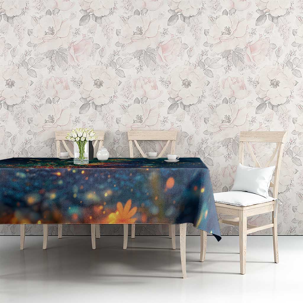 Nollaig Chridheil Scottish Gnome Tablecloth Bagpies Musical and Chirstmas Tree - Wonder Print Shop