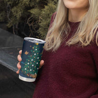 Nollaig Chridheil Scottish Gnome Tumbler Cup Bagpies Musical and Chirstmas Tree - Wonder Print Shop