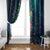 Nollaig Chridheil Scottish Gnome Window Curtain Bagpies Musical and Chirstmas Tree - Wonder Print Shop