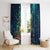 Nollaig Chridheil Scottish Gnome Window Curtain Bagpies Musical and Chirstmas Tree - Wonder Print Shop