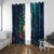 Nollaig Chridheil Scottish Gnome Window Curtain Bagpies Musical and Chirstmas Tree - Wonder Print Shop