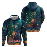 Nollaig Chridheil Scottish Gnome Zip Hoodie Bagpies Musical and Chirstmas Tree - Wonder Print Shop