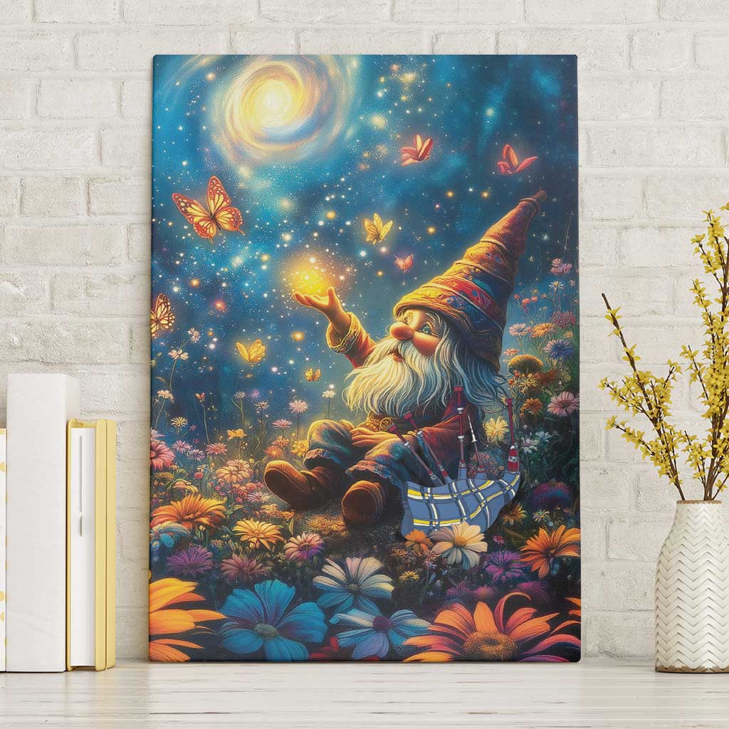 Nollaig Chridheil Scottish Gnome Canvas Wall Art Merry Christmas with Starry Night LT9 - Wonder Print Shop