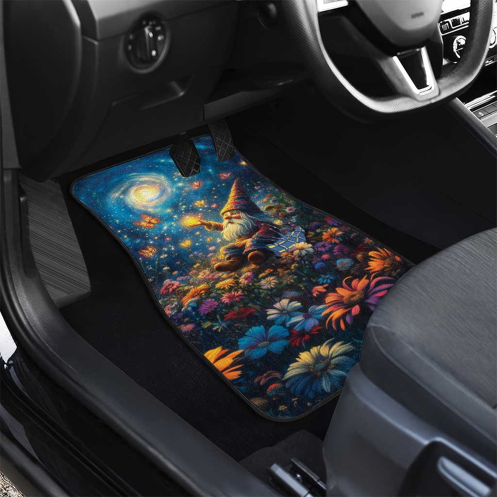 Nollaig Chridheil Scottish Gnome Car Mats Merry Christmas with Starry Night LT9 - Wonder Print Shop