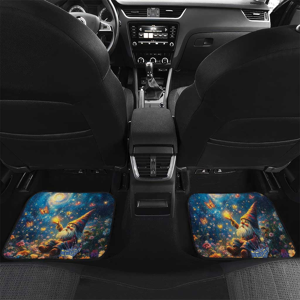 Nollaig Chridheil Scottish Gnome Car Mats Merry Christmas with Starry Night LT9 - Wonder Print Shop