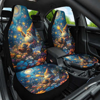Nollaig Chridheil Scottish Gnome Car Seat Cover Merry Christmas with Starry Night LT9 - Wonder Print Shop