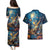 Nollaig Chridheil Scottish Gnome Couples Matching Puletasi and Hawaiian Shirt Merry Christmas with Starry Night LT9 - Wonder Print Shop