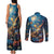 Nollaig Chridheil Scottish Gnome Couples Matching Tank Maxi Dress and Long Sleeve Button Shirt Merry Christmas with Starry Night LT9 - Wonder Print Shop