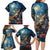 Nollaig Chridheil Scottish Gnome Family Matching Long Sleeve Bodycon Dress and Hawaiian Shirt Merry Christmas with Starry Night LT9 - Wonder Print Shop