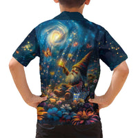 Nollaig Chridheil Scottish Gnome Family Matching Off Shoulder Maxi Dress and Hawaiian Shirt Merry Christmas with Starry Night LT9 - Wonder Print Shop