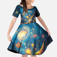 Nollaig Chridheil Scottish Gnome Family Matching Off Shoulder Maxi Dress and Hawaiian Shirt Merry Christmas with Starry Night LT9 - Wonder Print Shop