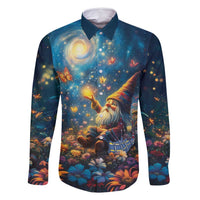 Nollaig Chridheil Scottish Gnome Family Matching Off Shoulder Maxi Dress and Hawaiian Shirt Merry Christmas with Starry Night LT9 - Wonder Print Shop
