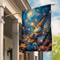 Nollaig Chridheil Scottish Gnome Garden Flag Merry Christmas with Starry Night - Wonder Print Shop