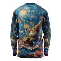 Nollaig Chridheil Scottish Gnome Long Sleeve Shirt Merry Christmas with Starry Night - Wonder Print Shop