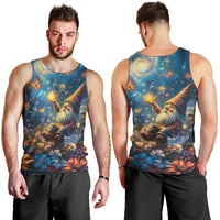 Nollaig Chridheil Scottish Gnome Men Tank Top Merry Christmas with Starry Night - Wonder Print Shop