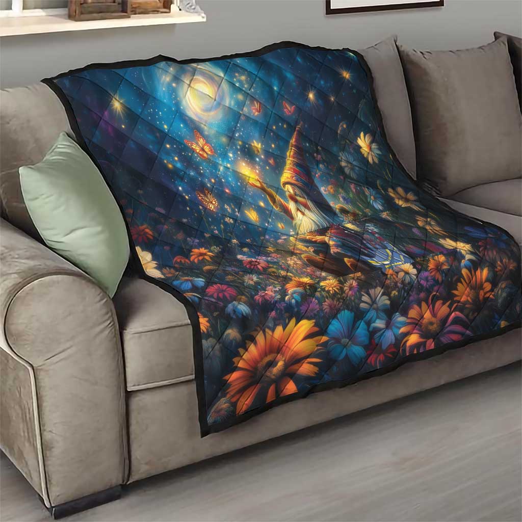 Nollaig Chridheil Scottish Gnome Quilt Merry Christmas with Starry Night - Wonder Print Shop