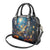 Nollaig Chridheil Scottish Gnome Shoulder Handbag Merry Christmas with Starry Night