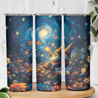 Nollaig Chridheil Scottish Gnome Skinny Tumbler Merry Christmas with Starry Night - Wonder Print Shop