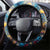Nollaig Chridheil Scottish Gnome Steering Wheel Cover Merry Christmas with Starry Night - Wonder Print Shop