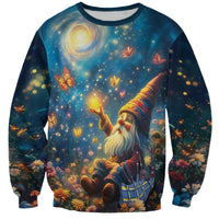 Nollaig Chridheil Scottish Gnome Sweatshirt Merry Christmas with Starry Night - Wonder Print Shop