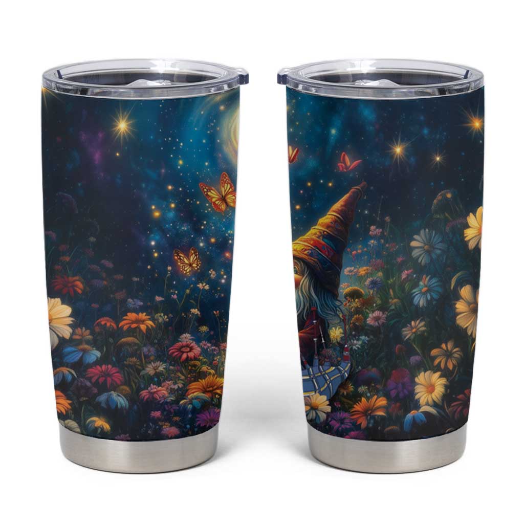 Nollaig Chridheil Scottish Gnome Tumbler Cup Merry Christmas with Starry Night - Wonder Print Shop