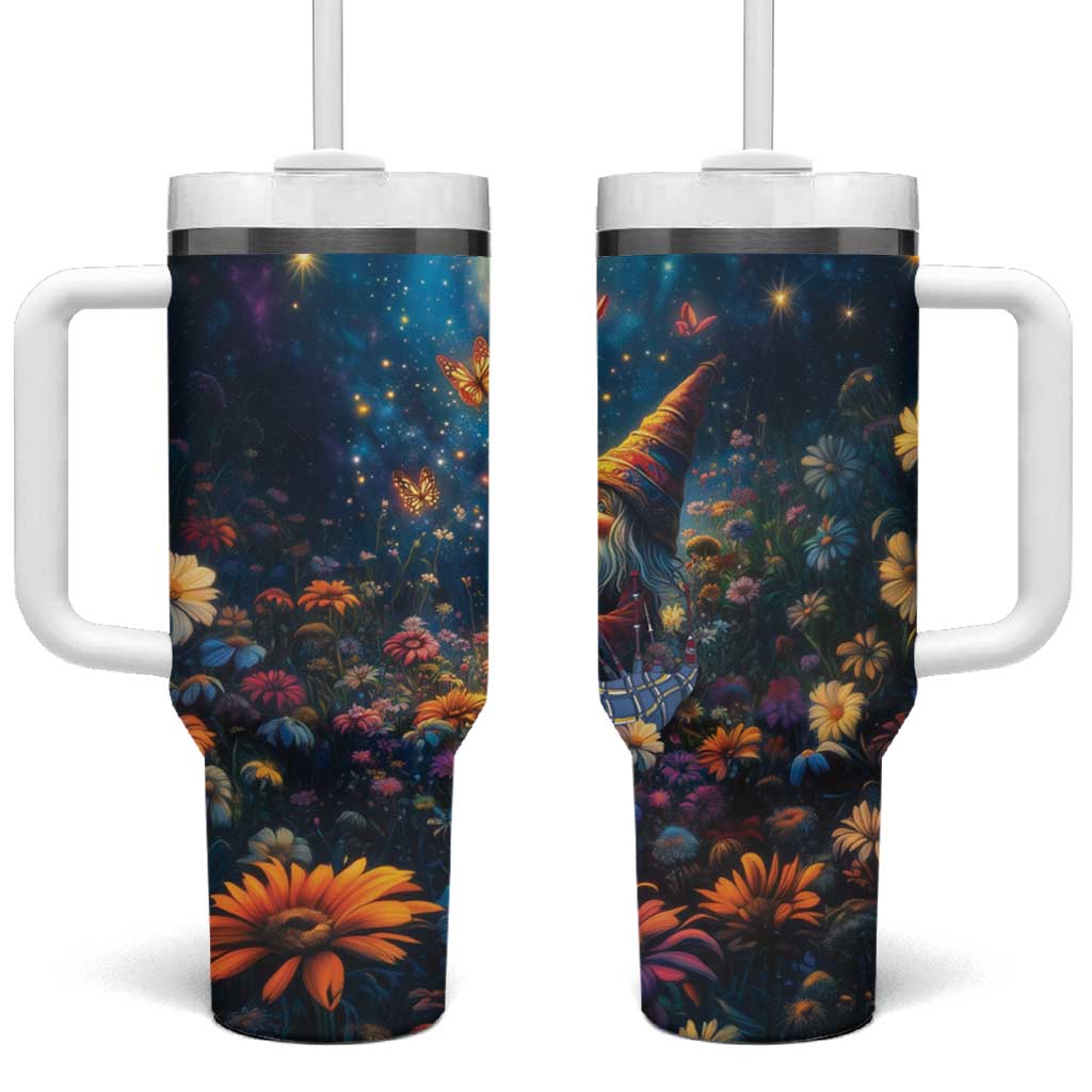 Nollaig Chridheil Scottish Gnome Tumbler With Handle Merry Christmas with Starry Night - Wonder Print Shop