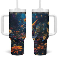 Nollaig Chridheil Scottish Gnome Tumbler With Handle Merry Christmas with Starry Night - Wonder Print Shop