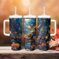 Nollaig Chridheil Scottish Gnome Tumbler With Handle Merry Christmas with Starry Night - Wonder Print Shop